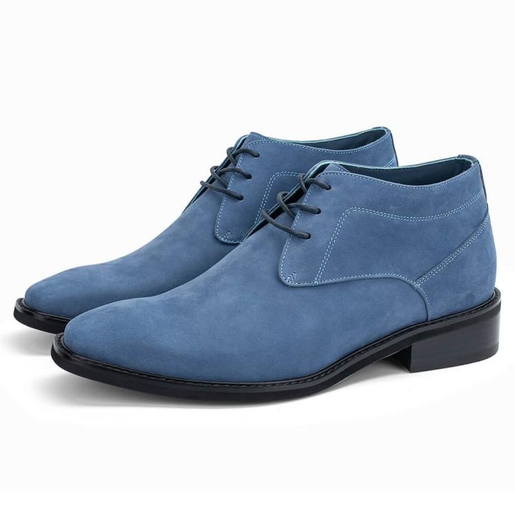 Desert Boots with Stacked Heel