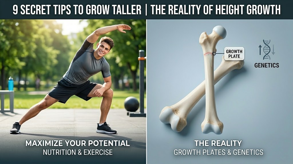9 Secret Tips to Grow Taller