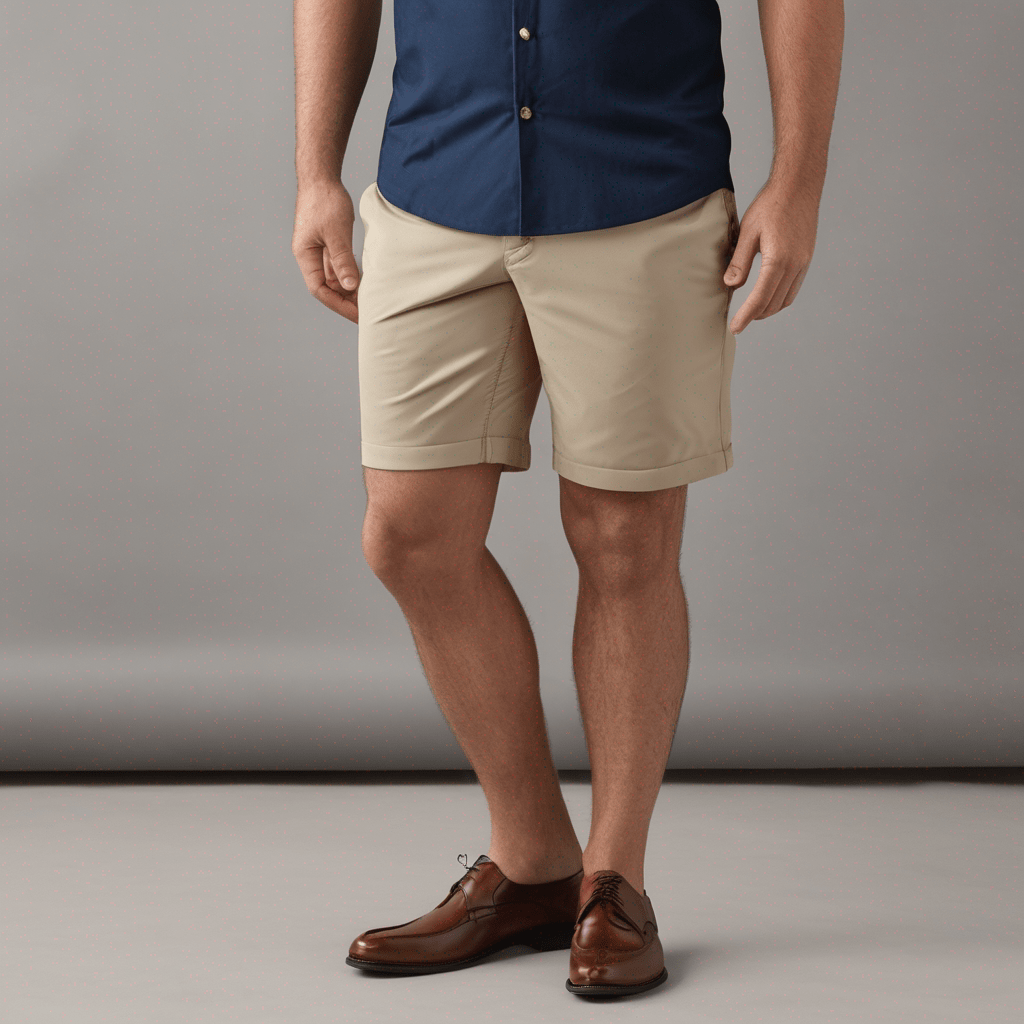 pantalones cortos con entrepierna para hombres bajos