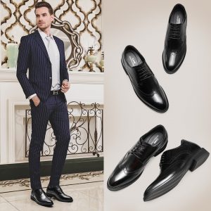 Las 10 mejores zapatos de vestir de cuero negro para hombre que te hacen lucir más alto en 2024