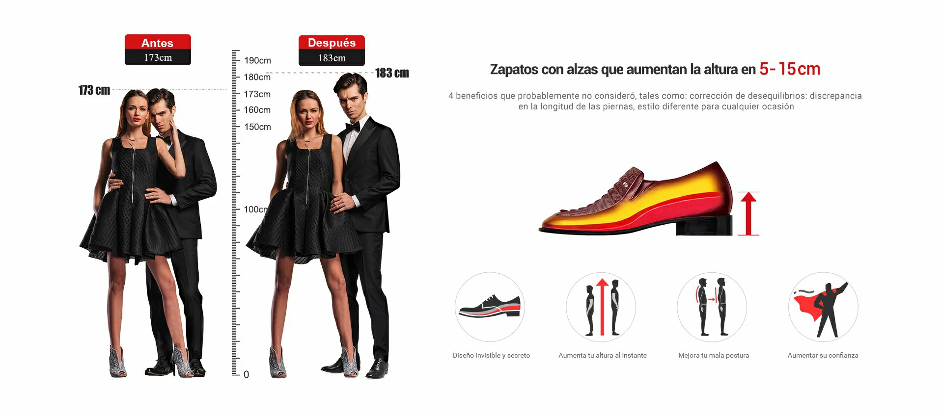 zapatos con alza chamaripa
