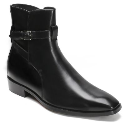 Zapatos Negros con Correa 7 cm | CHAMARIPA