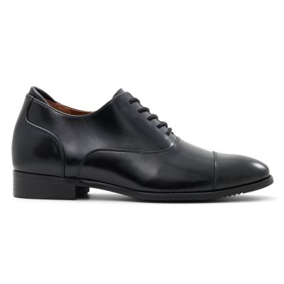 Zapatos de Vestir Hombre con Alzas – Oxford Veganos Negros 7cm