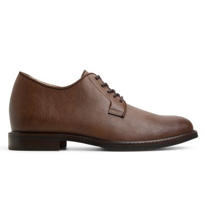 Zapatos con Alzas Hombre – Zapatos Veganos Marrones 7cm