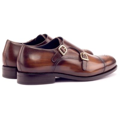 CHAMARIPA zapatos hombre altos - alzas para zapatos - zapatos monk dobles 7 CM Más Alto