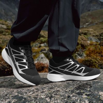 CMR CHAMARIPA Zapatos de Tacón Alto Para Hombre | Zapatillas Altas de Malla Transpirable Negra de 7 CM