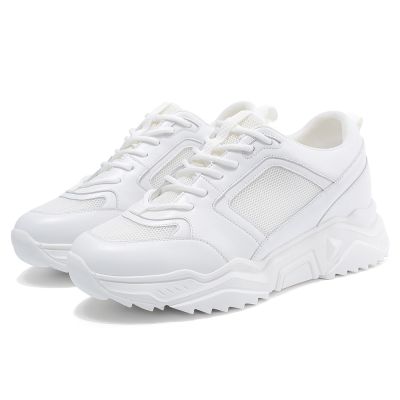 zapatos altos para hombres - zapatillas de deporte blancas casuales de los hombres 8 CM