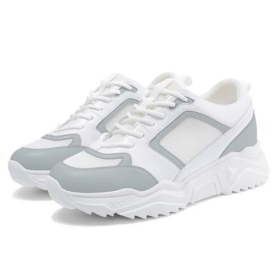 zapatos altos para hombres personalizados - zapatillas de deporte blancas casuales de los hombres 8 CM