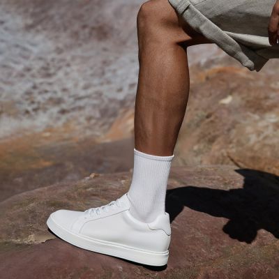CMR CHAMARIPA Buty sportowe podwyższające - męskie białe trampki podwyższające wzrost o 7 cm / 2,76 cala