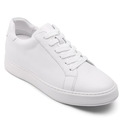 CMR CHAMARIPA Buty sportowe podwyższające - męskie białe trampki podwyższające wzrost o 7 cm / 2,76 cala