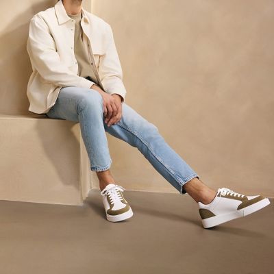  7CM Hombre Invisibles Zapatos Con Alzas Zapatos Casuales Blancos De Piel Suave
