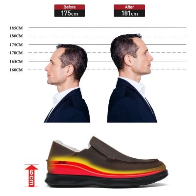 Black Height Incrasing Elevator Shoes Occident Dress Shoes