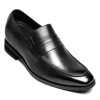 Black Height Incrasing Elevator Shoes Occident Dress Shoes