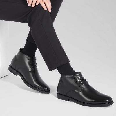 Botines Negros para Hombre 6 cm | CHAMARIPA
