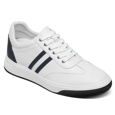 CMR CHAMARIPA Zapatos para aumentar la estatura  -Zapatillas deportivas informales blancas para hombre con alza de 7 cm