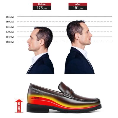 Black Height Incrasing Elevator Shoes Occident Dress Shoes