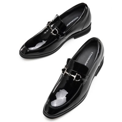 Mocasines de Cuero Charol de 7 cm