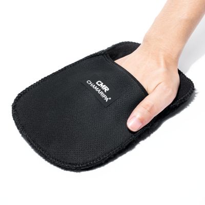 Guante de pulido de zapatos - Guante de limpieza y pulido negro para todos los productos de cuero