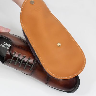 Chamaripa Guante de lana para pulir - Guante individual para pulir y limpiar zapatos de cuero Productos de cuero