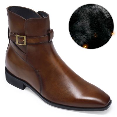 Botas con Interior de Terciopelo y Elevación de 7 cm