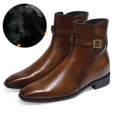 Botas con Interior de Terciopelo y Elevación de 7 cm