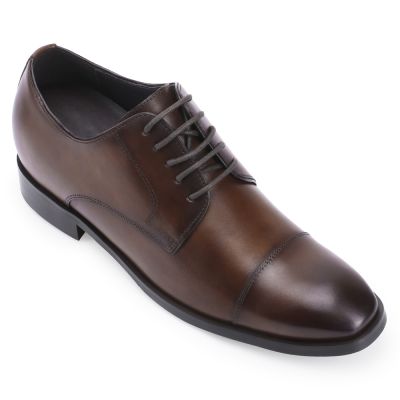 Zapatillas con Alzas Hombre - Zapatos Derby con Alzas de 7 cm para Hombre