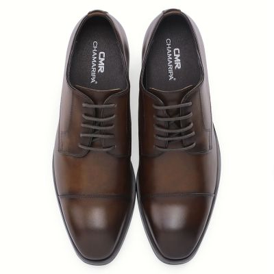 Zapatillas con Alzas Hombre - Zapatos Derby con Alzas de 7 cm para Hombre