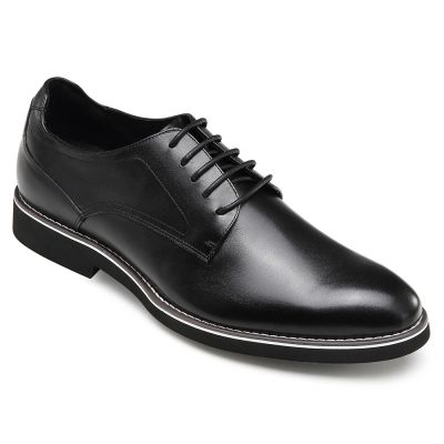 Black Height Incrasing Elevator Shoes Occident Dress Shoes