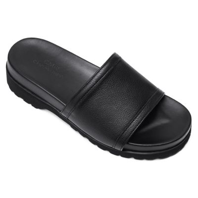 Zapatos Con Alzas Para Hombre – Zapatillas De Cuero Negras 6cm