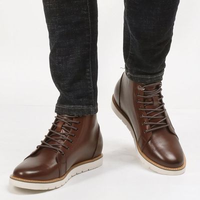 Botas por el Tobillo Personalizadas de 7 cm en Color Marrón