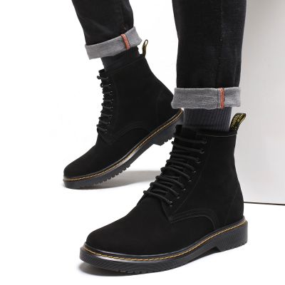 CHAMARIPA zapatos con alzas hombres - zapatos altos para hombre - botas resistentes al agua 8 CM Más Alto