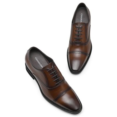 CHAMARIPA zapatos con alza para hombre - zapatos con alzas de - zapatos oxfords 8 CM Más Alto