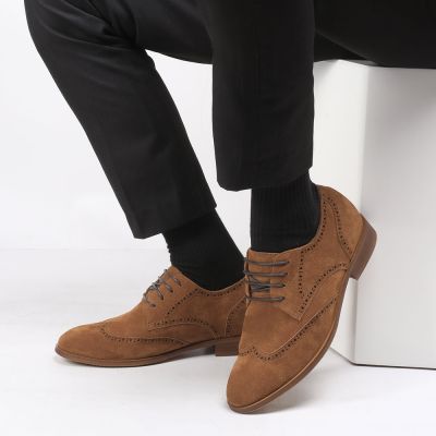 Zapatos Brogue Wingtip de 7 cm de Ante