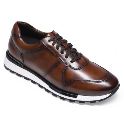 Black Height Incrasing Elevator Shoes Occident Dress Shoes
