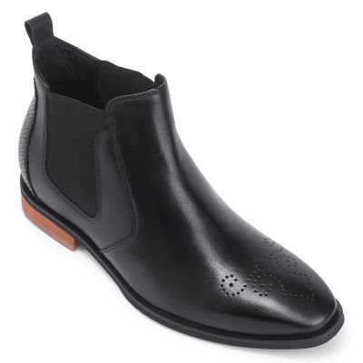 Botas Chelsea de Cuero Bovino Hasta 7 cm