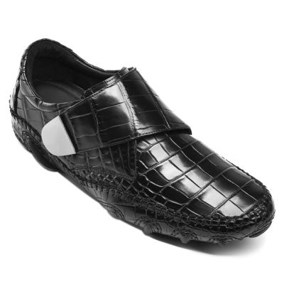 Black Height Incrasing Elevator Shoes Occident Dress Shoes