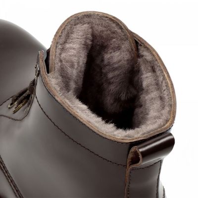 Botas Forradas de Piel Napa 7 cm