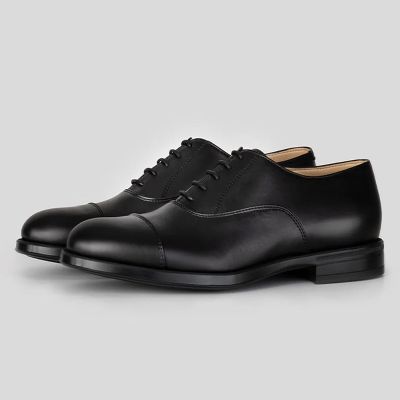 Zapatos con alzas veganos: zapatos Oxford clásicos negros con punta de casquillo para hombres que crecen 7 cm (2,76 pulgadas) más