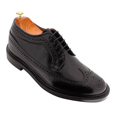 zapatos con alzas - zapatos hombre con alzas - Zapatos Cordobeses Concha Negra 7 CM