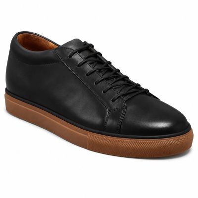 CMR CHAMARIPA Zapatos Para Hombre Con Elevación | Zapatillas Casual Negras De Shell Cordovan 6 CM