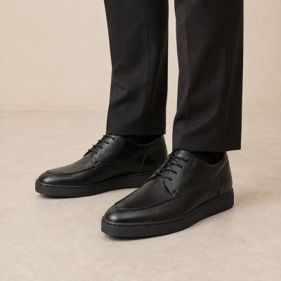 CMR CHAMARIPA Zapatos Para Hombre Con Altura | Zapatos Casual Elegantes Negros De Shell Cordovan 6 CM