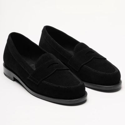 CMR CHAMARIPA Zapatos formales para hombre que aumentan la estatura | Mocasines de ante negro con alza interior de 5 cm