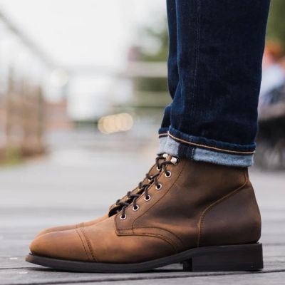 botas con alzas hombre - Botas de hombre marrones personalizadas de lujo hechas a mano 7CM