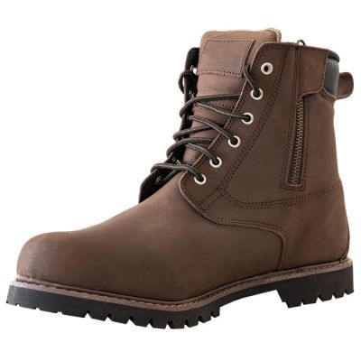 botas moto para ganar altura - Botas de moto para hombre de exterior marrones premium hechas a mano 7cm