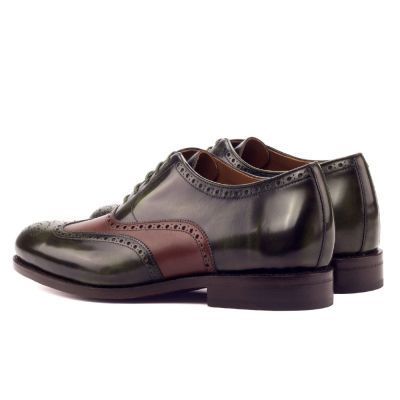 Zapatos con Alzas de Vestir para Hombre – Oxford Bicolor con Punta de Ala 7cm