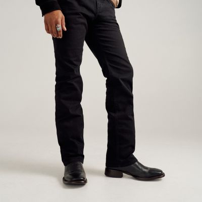 CMR CHAMARIPA Botas vaqueras para hombre que aumentan la estatura | Botas vaqueras vintage de cuero negro con tacón de 7 cm