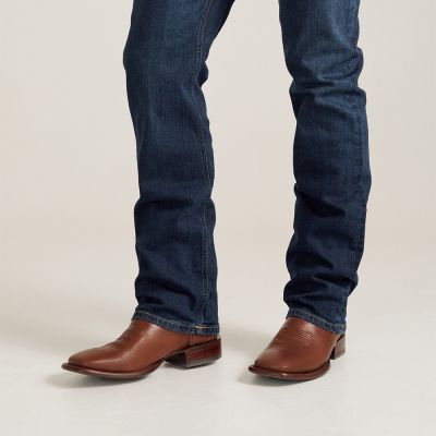 CMR CHAMARIPA Botas vaqueras con alzas para hombre | Botas estilo western de cuero color avellana con tacón de 7 cm