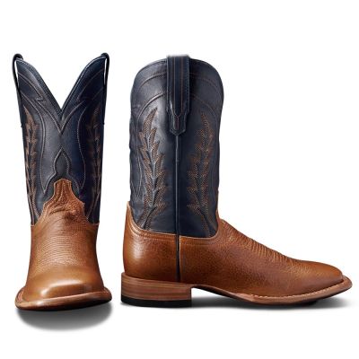 CMR CHAMARIPA Botas para aumentar la estatura para hombres | Botas vaqueras de cuero marrón hechas a mano con tacón de 7 cm 
