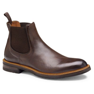 CMR CHAMARIPA Botas con Mayor Altura para Hombre | Botines Chelsea de Cuero Marrón Oscuro 7 CM