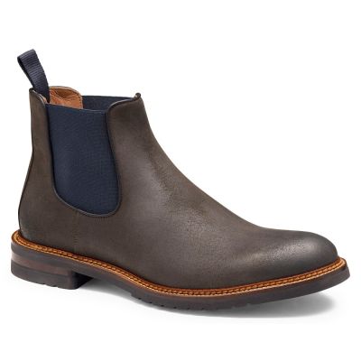 CMR CHAMARIPA Zapatos con Alzas para Hombre | Botines Chelsea de Cuero Marrón Oscuro 7 CM